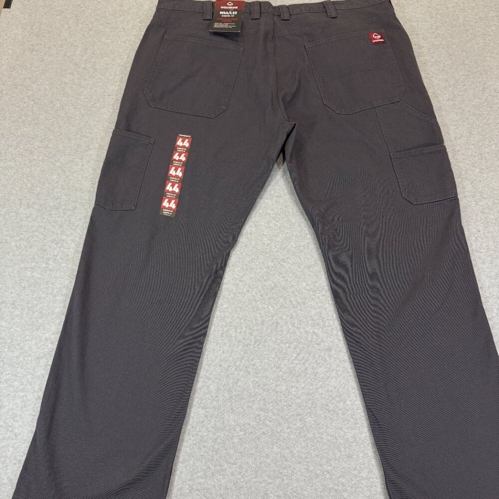 Wolverine Men's Steelhead Utility Stretch Duck Canvas Work Pants 44x32 Gray NWT - Picture 3 of 16